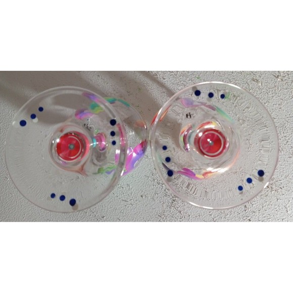 Blue Fish Hand Painted Wine Glasses. - Etsy 2 Hand Painted Fish Wine Glasses